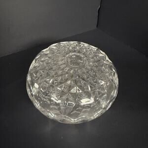 Vtg Kristal Zajecar 24% Lead Crystal Lidded Candy Dish Yugoslavia Diamond Stickr